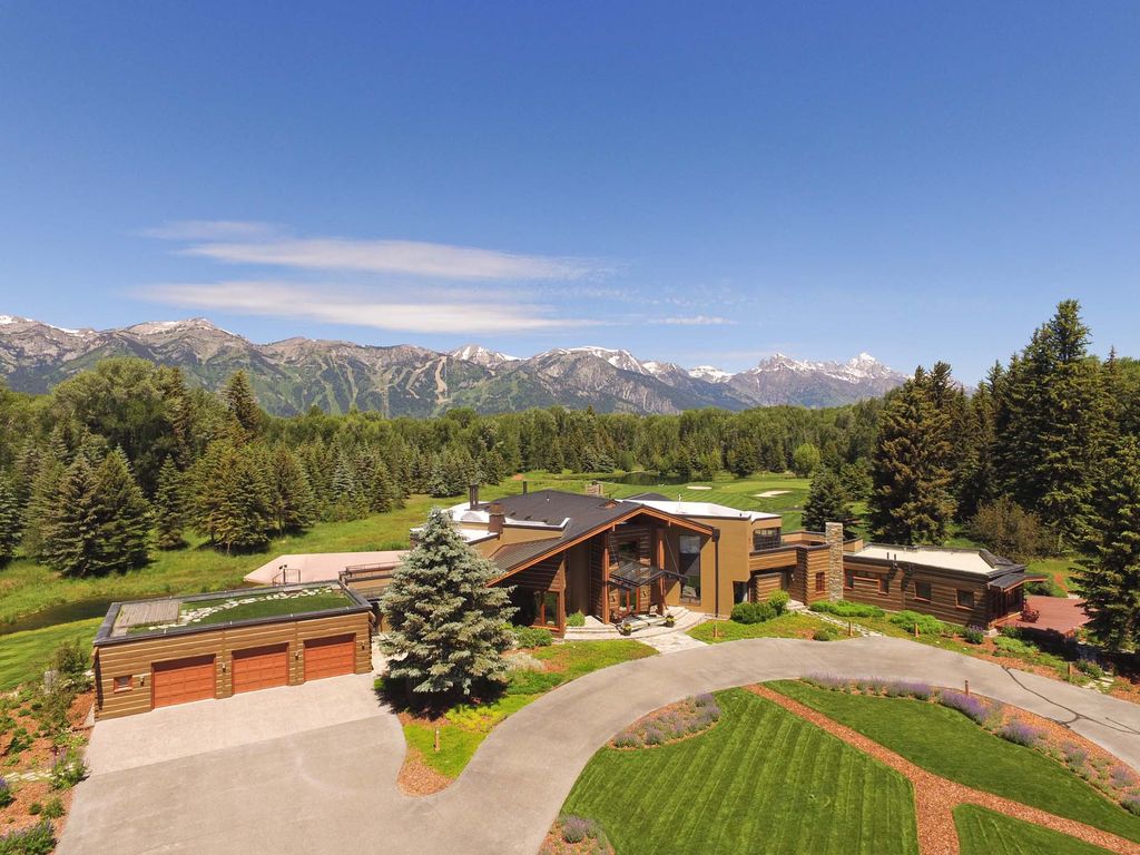 11,000 Square Foot Riverfront Mountain Home In Jackson, WY THE