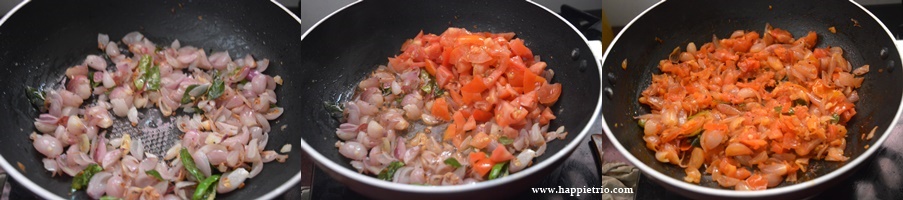 Step 2 - Tomato Drumstick Gravy Recipe| Thakkali Murungakai Kuzhambu