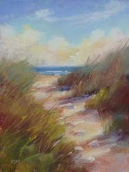 pastel sand painting beach tips 11x14 margulis karen dreams