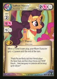 My Little Pony Saffron Masala, Another Satisfied Customer Defenders of Equestria CCG Card