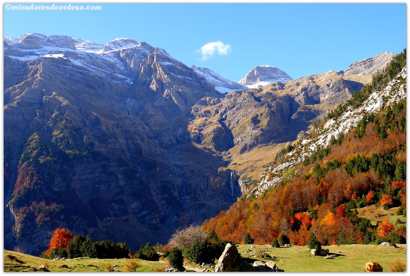 Otoño en el valle de Pineta - Paisajes de Ordesa