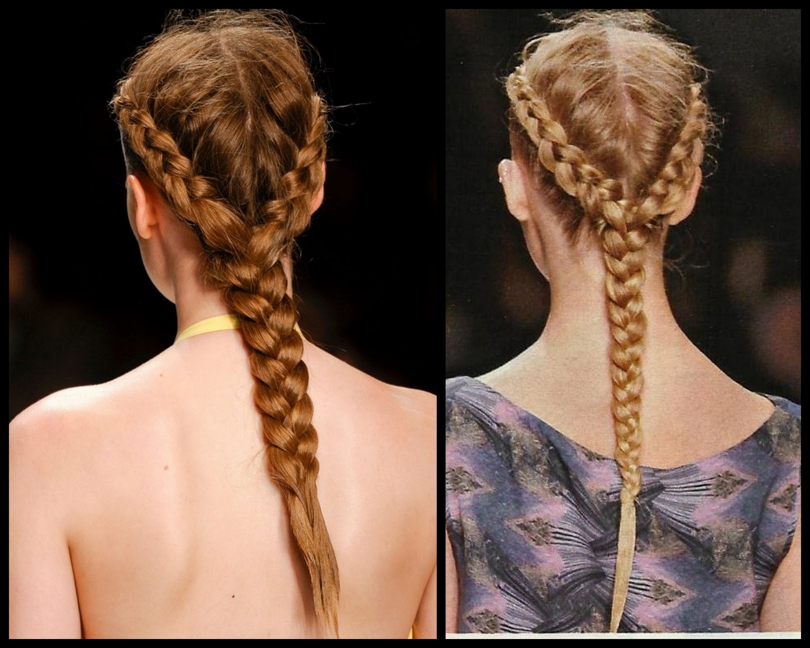 Idées d'une coiffeuse: Tendance des podiums: Coiffures tressés