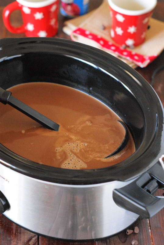 Slow Cooker Caramel Hot Chocolate The Kitchen is My Playground