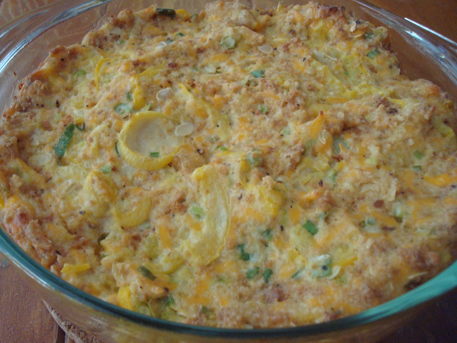 Breaking Bread Together! Squash Dressing Casserole