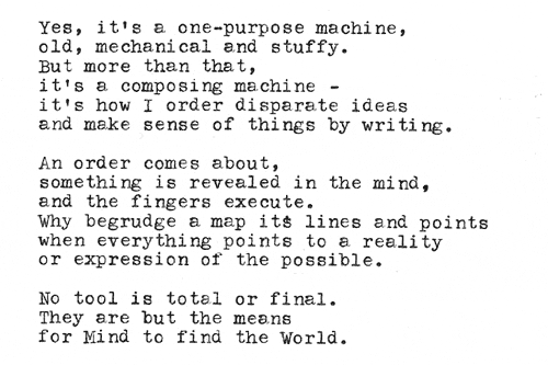 Ode to My Typewriter, in 15 lines - Rino Breebaart