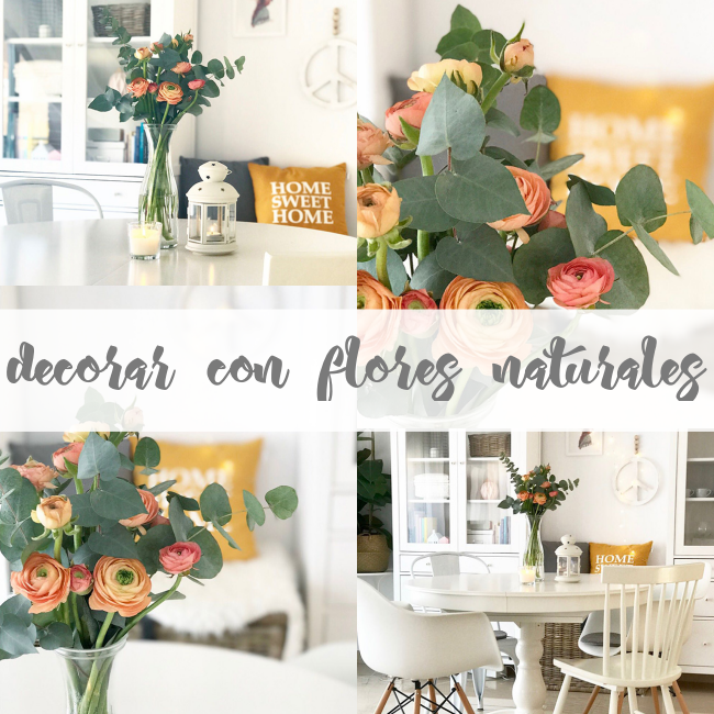 ¡Decorar con flores naturales es muy TOP!