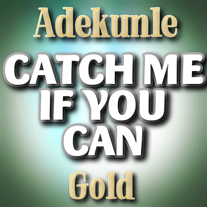 Adekunle Gold's Album: CATCH ME IF YOU CAN - 14 Tracks: Born Again, Win, Mase Mi, One Woman, Mercy, Sinner, FYE, Sleep, High, Selah, Dior.. Streaming - MP3 Download