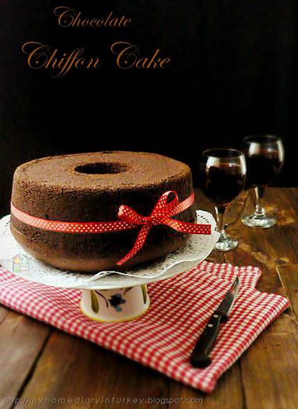 Chocolate Chiffon Cake (resep oke Chiffon kek coklat !!) | Çitra's Home Diary. #chocolatechiffon #chiffoncakerecipe #chocolatecake #bestchiffoncakerecipe #resepchiffoncake #valentinebakingidea