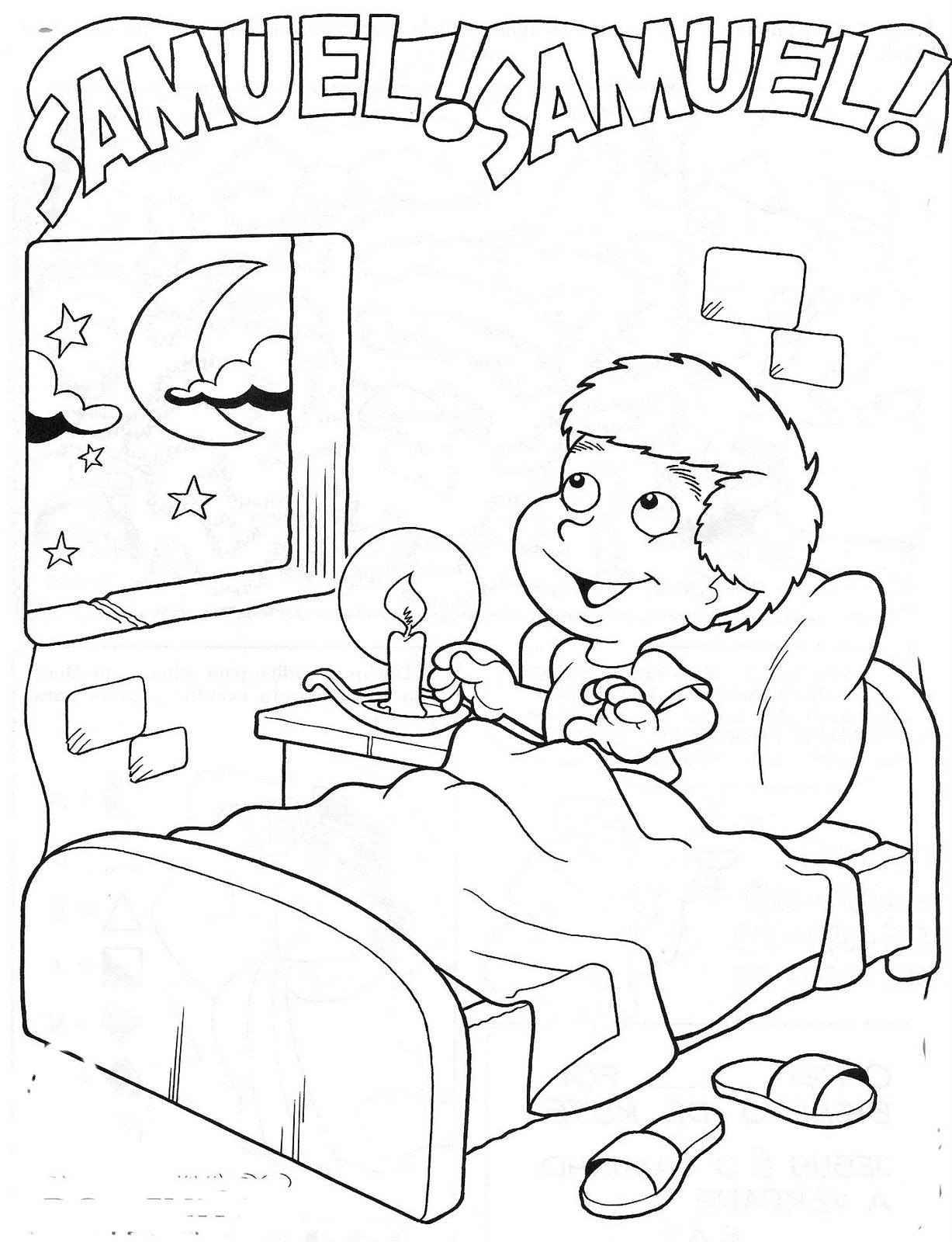 bible story coloring pages samuel - photo #26