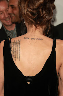 Angelina Jolie Tattoos, Tattooing