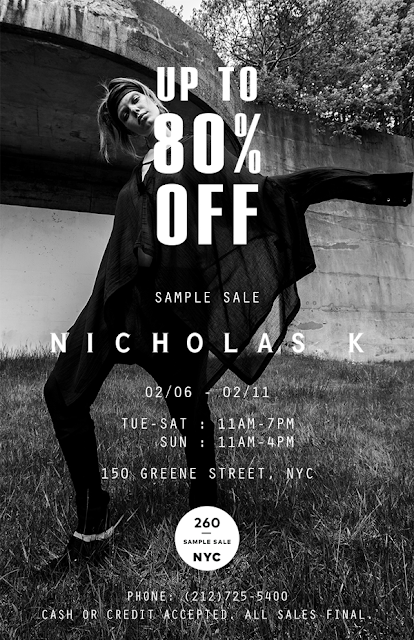 sample sale Nicholas K sample sale Nicholas K