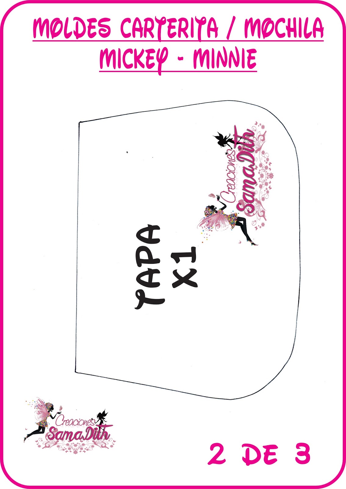 Creaciones Samadith Peru: ����✿MOCHILA Y CARTERA MICKEY / MINNIE MOUSE✿��✿ CREACIONES SAMADITH/DIY