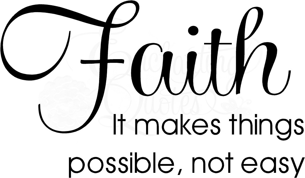 Life is possible. Things possible. With God all things are possible Christian Faith.