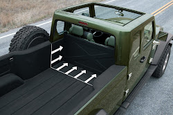 gladiator jeep truck pickup concept interior 2005 date release specs space cargo trucks diesel suv riff lee plans seats 4x4