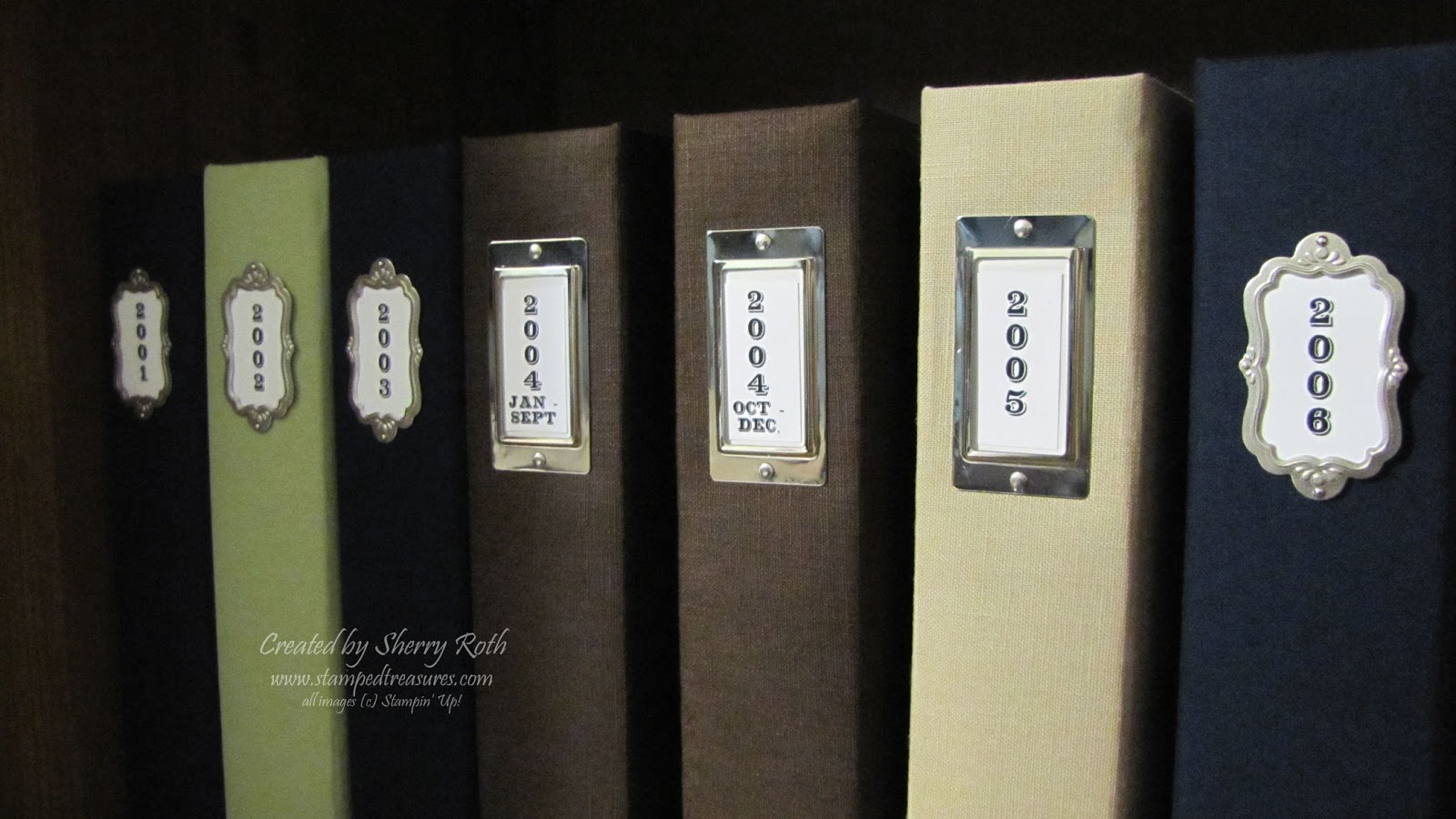 Sherry"s Stamped Treasures Labeling your Scrapbook Albums