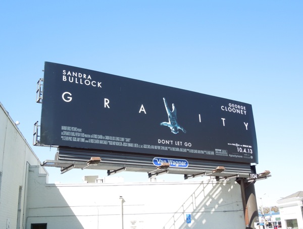 Gravity movie billboard