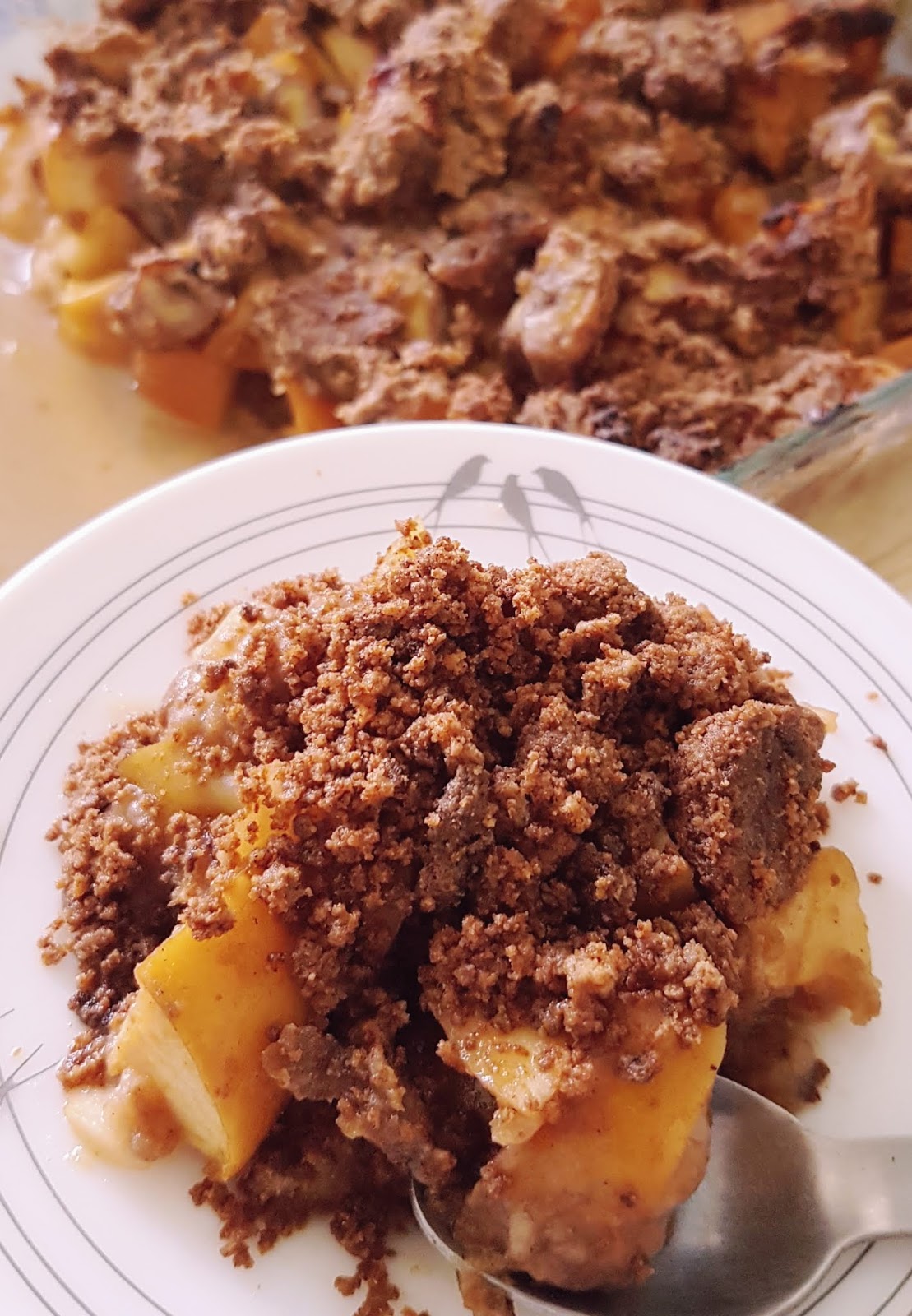 FloViCook Crumble pommesbananes;Sans beurre;Huile de coco&Farine sarrasin