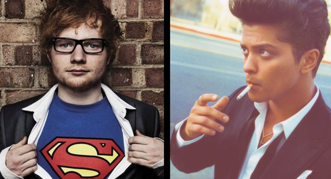 Ed Sheeran e Bruno Mars começam "treta" no Twitter