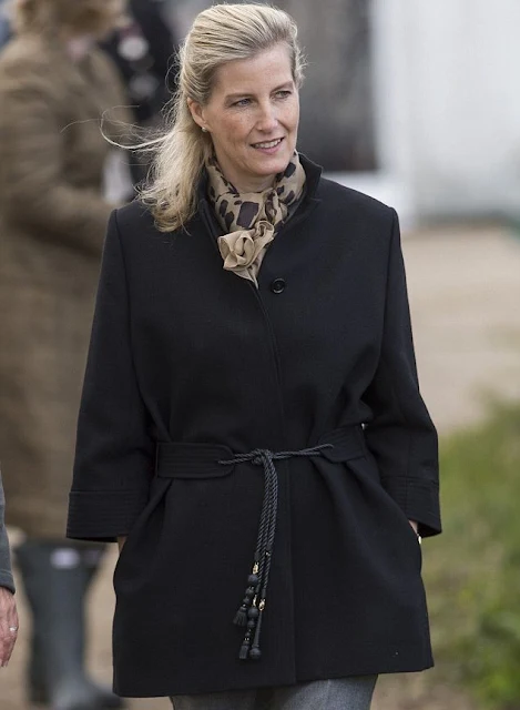 The Countess of Wessex during a visit to Remus Memorial Horse Sanctuary