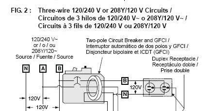 Electrical and Electronics Engineering: 220 Volt GFCI Wiring Diagram