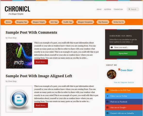 Chronicl Blogger Template Chronicl Blogger Template