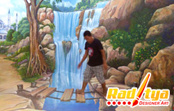 Lukisan Dinding 3D