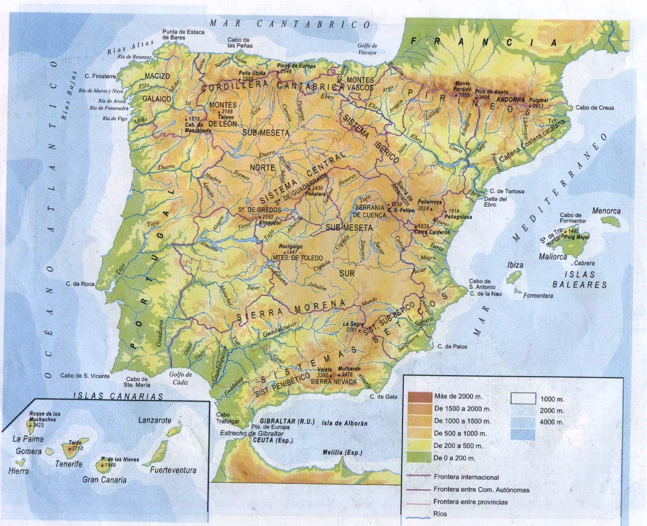 5 Recursos divertidos para repasar el mapa físico de España