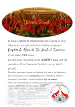 Ofrena de roses de sant Jordi a la Mare de Déu de Misericòrdia (COVID-19)