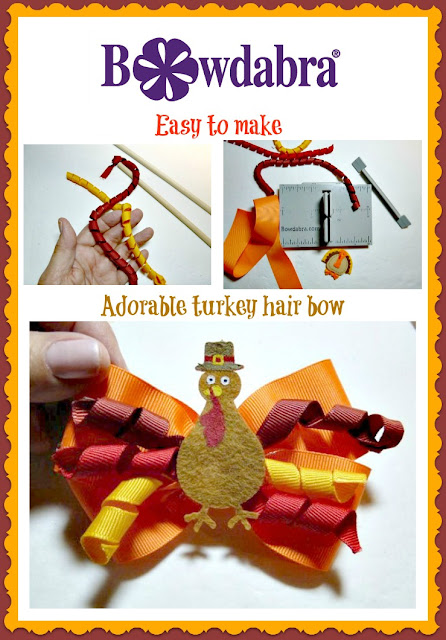 Turkey hair bow