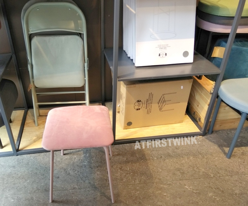 sostrene grene velour stools glass side table flat boxes