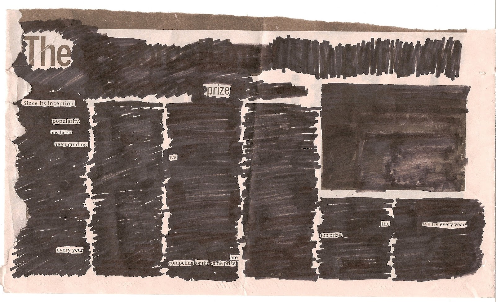 Blackout poetry picture