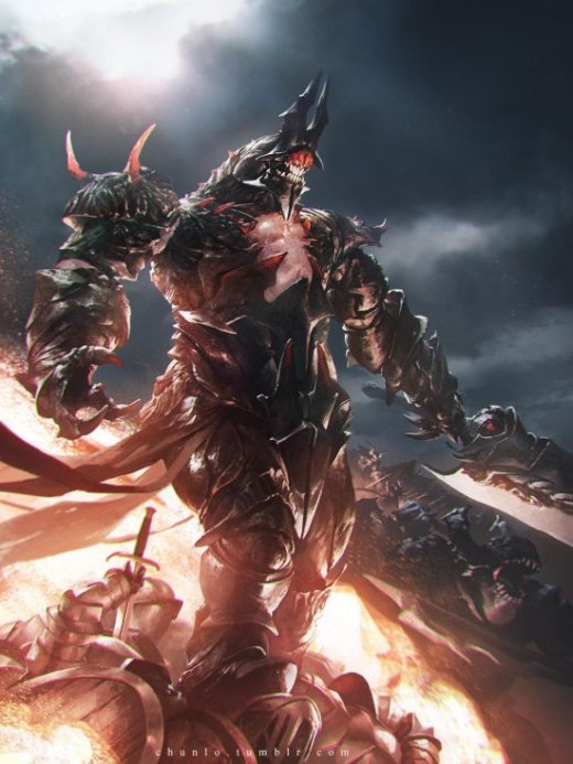 Monstros, criaturas e guerreiros nas ilustrações de fantasia e ficção de Chun Lo Chun Lo artstation deviantart arte ilustrações fantasia ficção científica terror monstros dragões criaturas