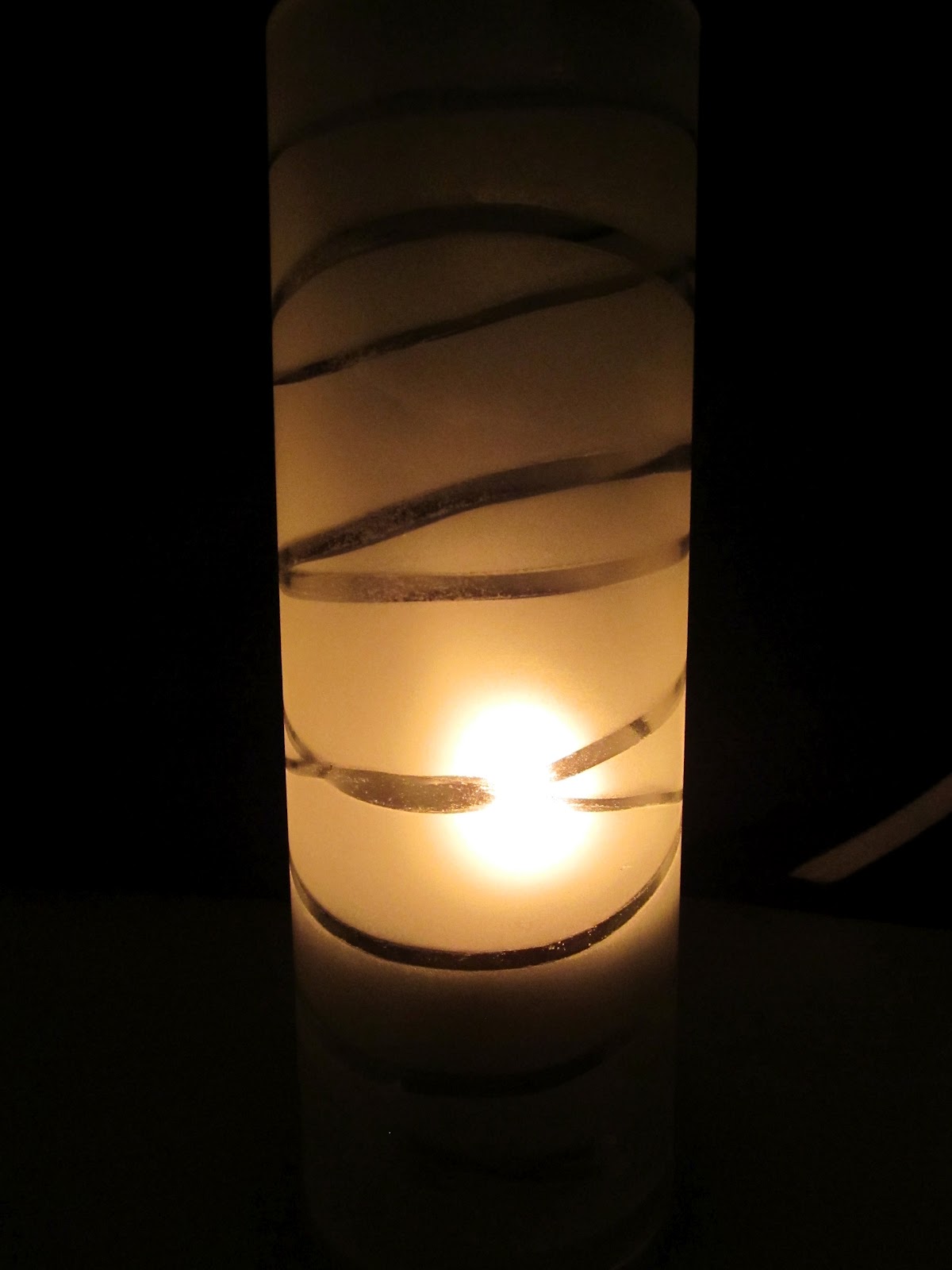 The Attic Frosted Candle Luminary