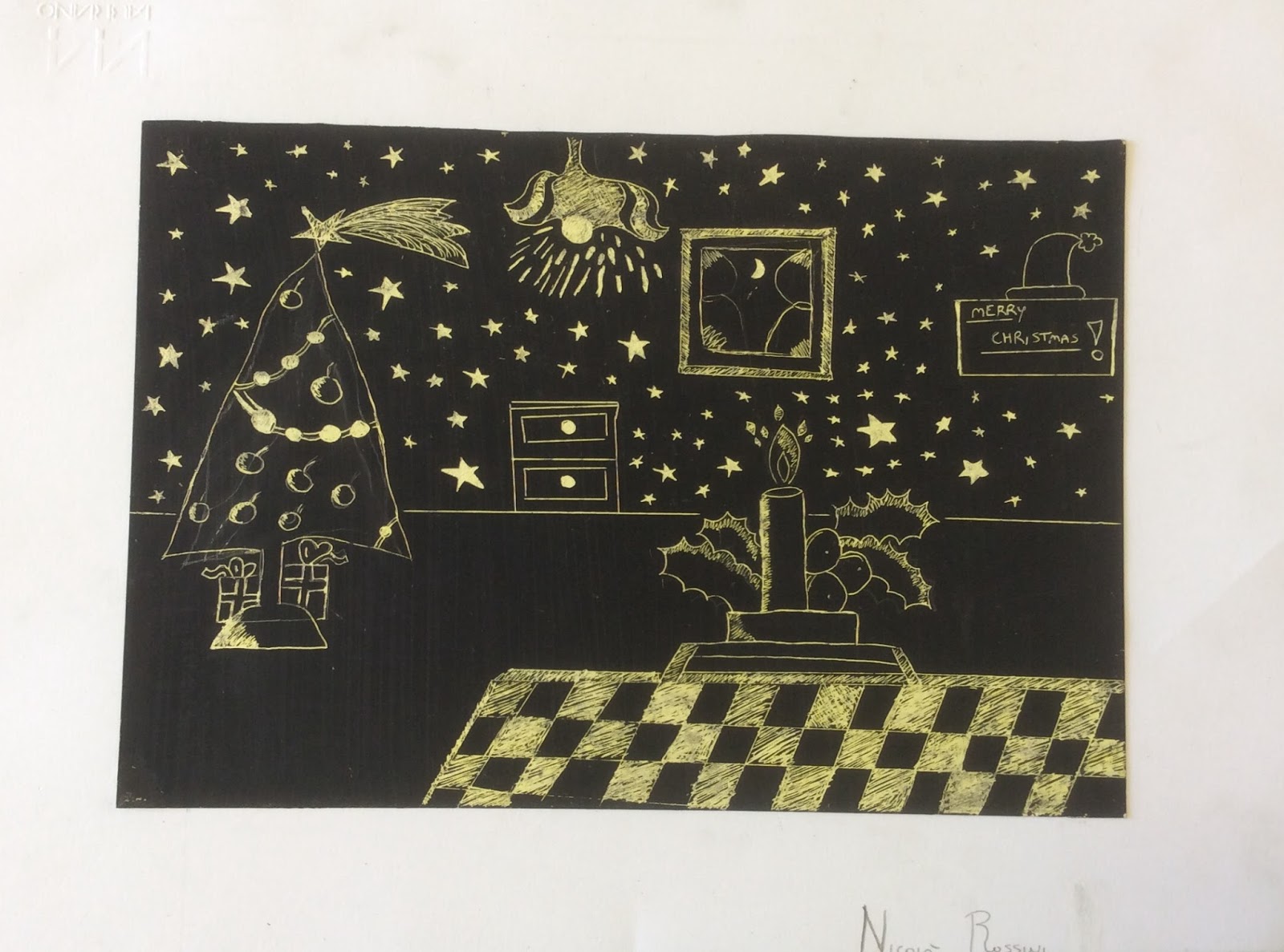 Scuola Arte Immagine: GRAFFITO con pastelli a cera e tempere - Classi prime