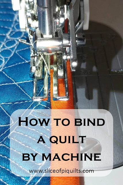 How to bind a quilt by machine tutorial