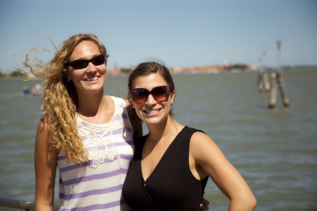 smiling girls off Venice island tour