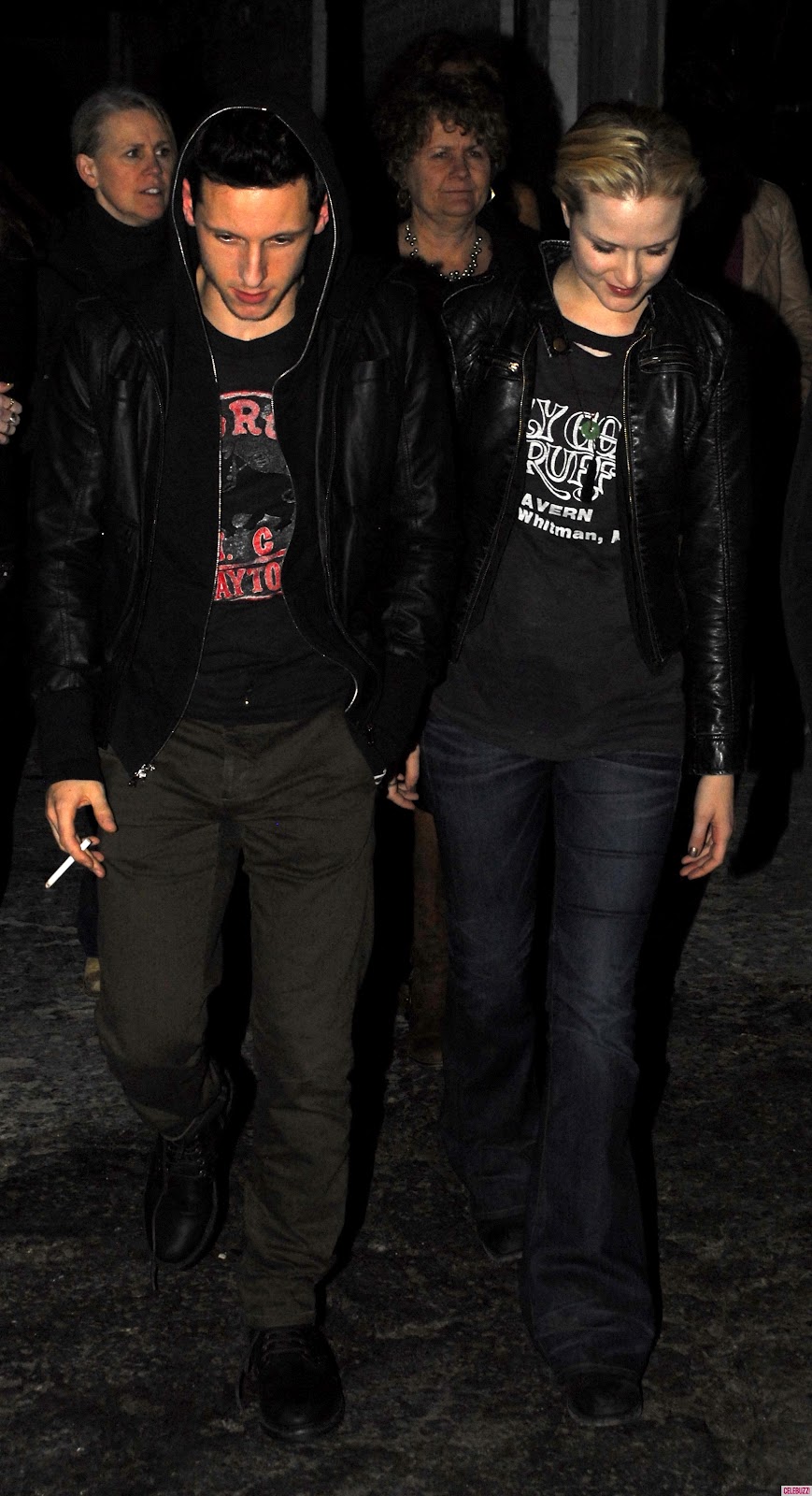 Super Hollywood Jamie Bell With His Girlfriend Evan Racheal Wood In