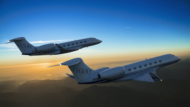 Gulfstream G500 and G600 Inflight Lined Up