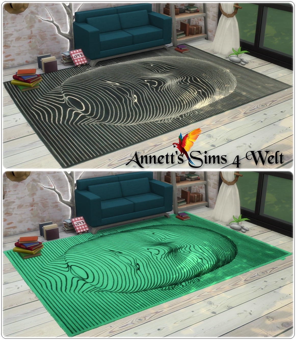 Annett's Sims 4 Welt: Designer Rugs