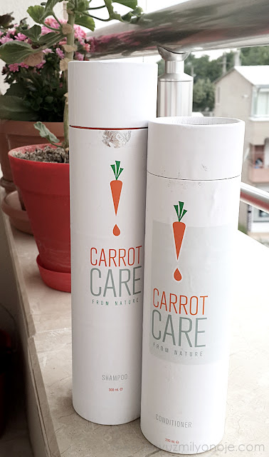 Carrot Care Şampuan Ve Saç Kremi kutuları