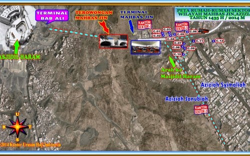 Peta Maktab Haji 2014