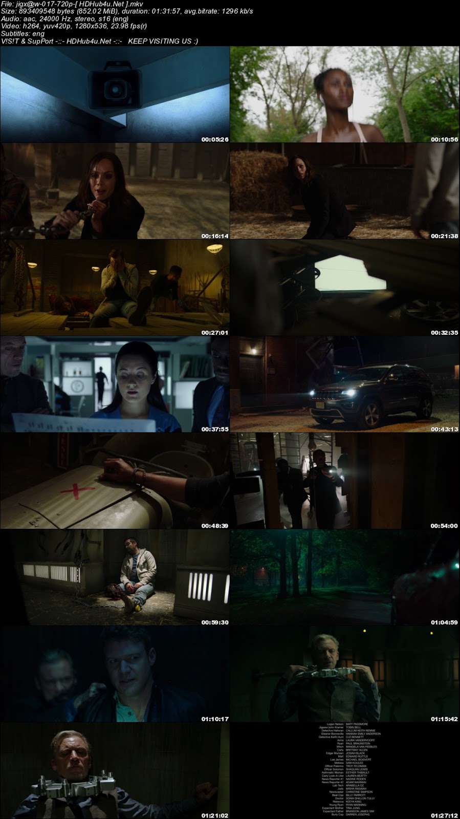 Jigsaw 2017 300MB English Movie 480p BRRip ESubs Download