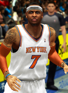 NBA 2K13 Carmelo Anthony Cyber Face Patch