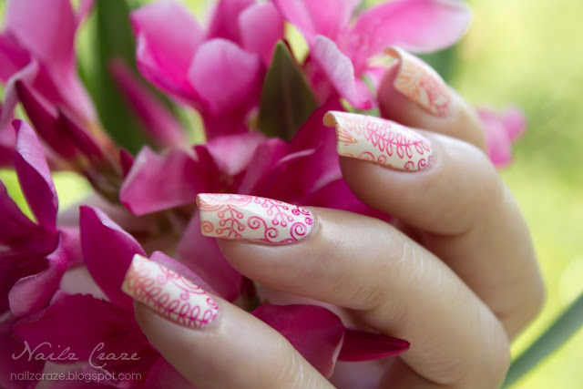 Floral Gradient Stamping - Nailz Craze