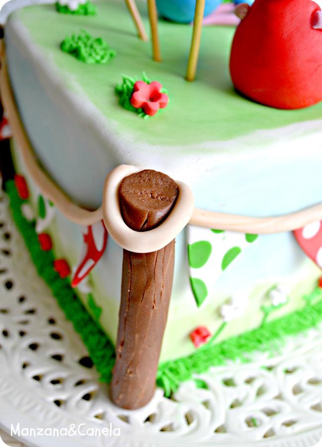 Manzana&Canela: Tarta de Peppa Pig para el cumpleaños de Sara