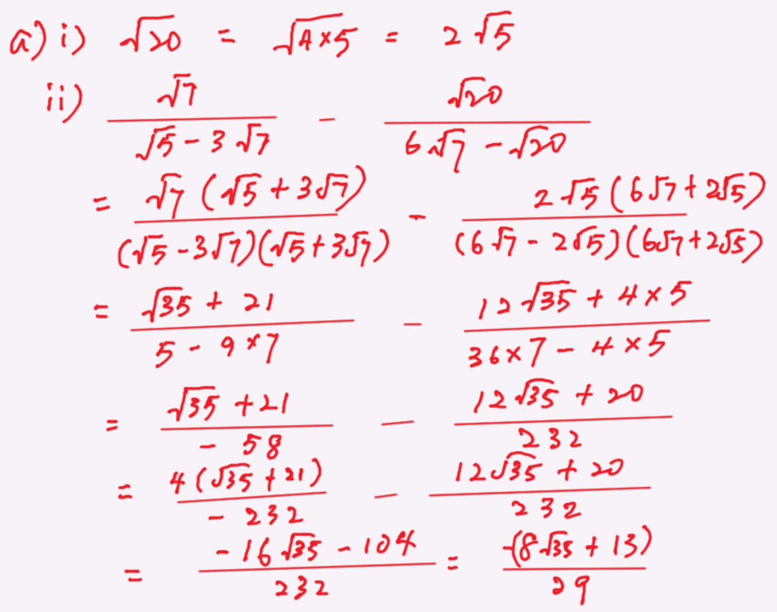 O Level A Maths Logs and Surds Challenging O level A Maths Surds
