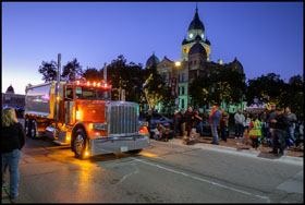 Trucks in the 2019 Peterbilt Pride and Class Parade