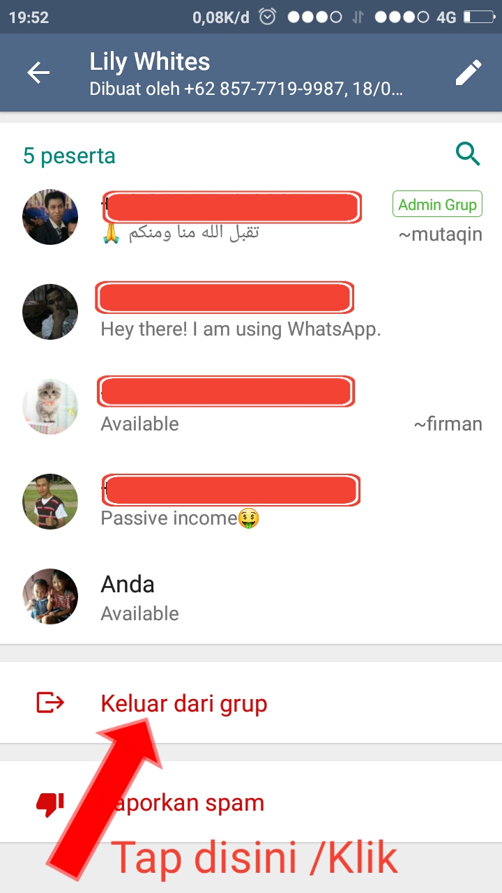 Cara keluar grup WA tanpa ketahuan dan Trik whatsapp Flash Hp