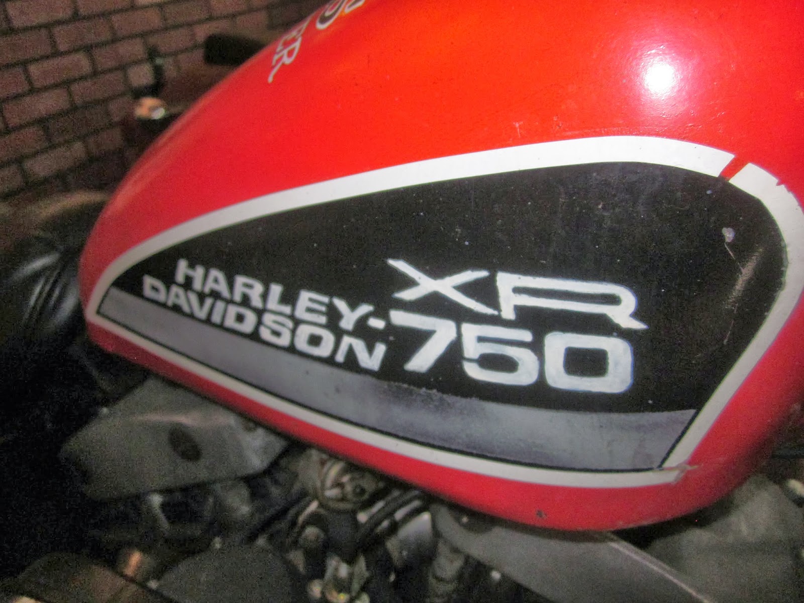 OldMotoDude 1970 Harley Davidson Sportster Ice Racer on display at the