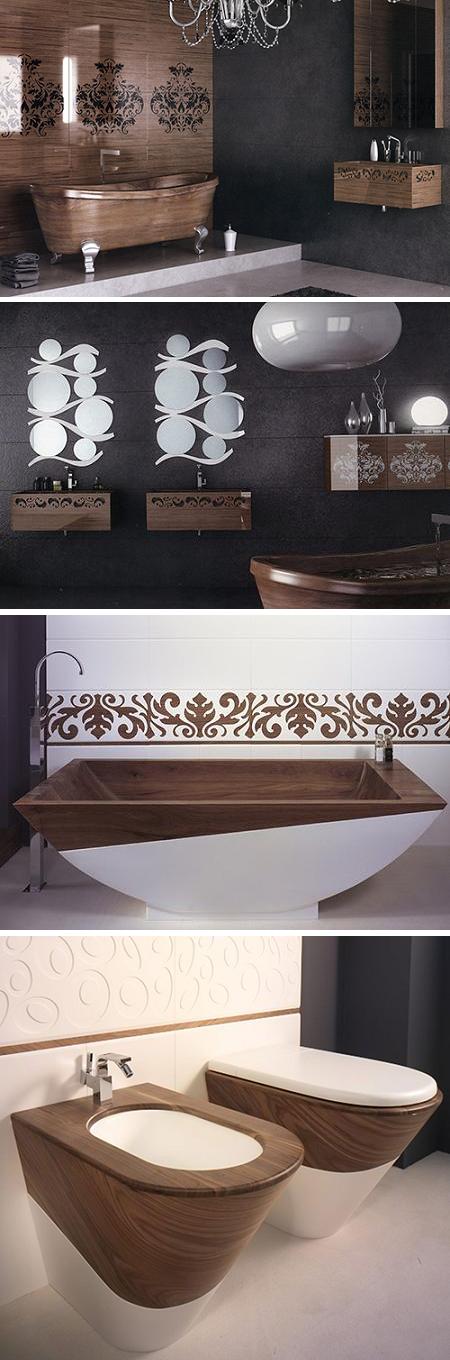 Muebles de madera para el baño - Elegant House Design